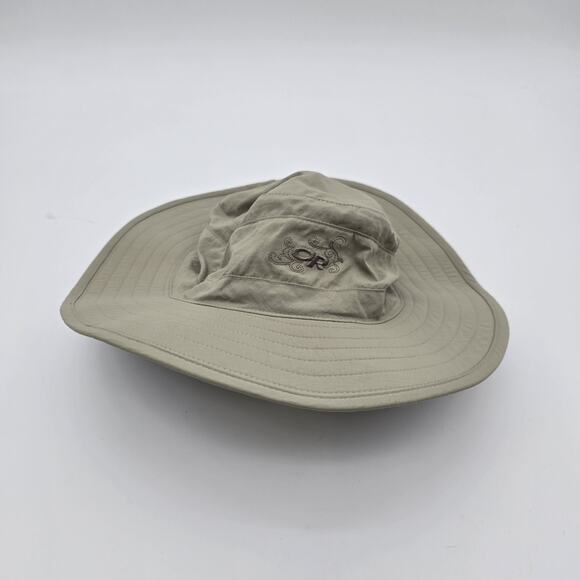 Outdoor Research Hat Womens Large Hiking Sun Beach Safari Fish Wide Brim Brown main image 8